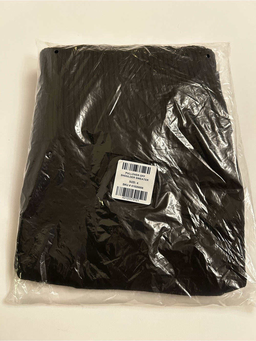 NWT Torrid Off Shoulder Sweater Black Ribbed Pullover Size 4 (4X/26) - Picture 3 of 5